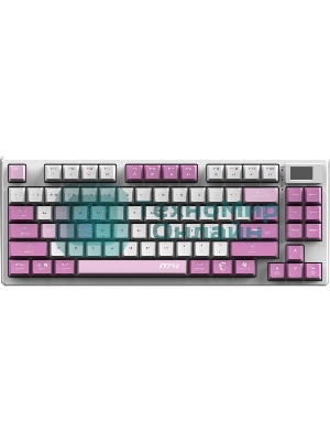 Клавиатура MSI Forge GK600 гибридная, Bluetooth, радиоканал, белый