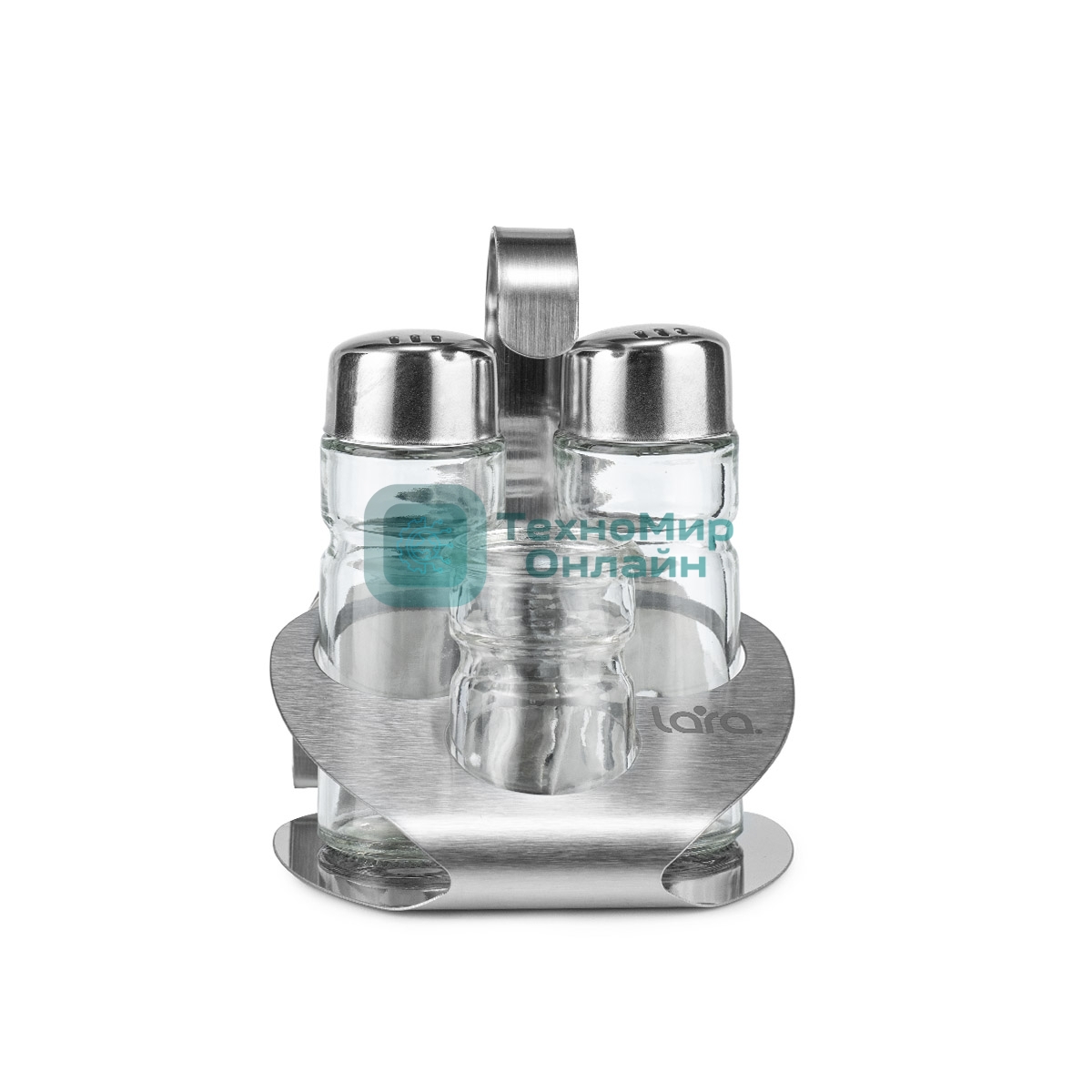 Набор для специй LARA LR08-02 4 предм: солонка, перечница х40 мл, подставка для зубочисток, салфетница