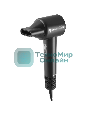 Фен LEONORD LE-1214 черный, 1800 Вт, ионизация