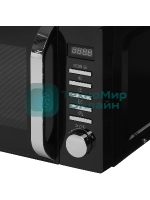 Микроволновая печь Haier HMB-DG208BA черный, 20 л, 800 Вт, переключатели - кнопки, поворотный механизм