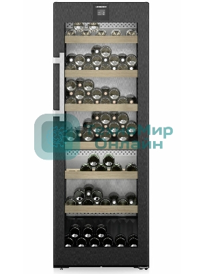 Винный шкаф Liebherr WPbsi 5052-20 001 черная нерж. сталь, 320 л, 2 отсека, 131 бут., класс A