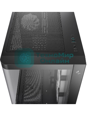 Корпус DeepCool CG530U 4F Black, Midi-Tower, чёрный, 4 x 120 мм