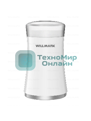 Кофемолка Willmark WCG-274 200 Вт, 100г., прозрачная крышка, ротационный нож, белый