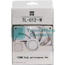 Вентилятор для корпуса Thermalright TL-C12-W белый 4-pin 25.6dB 135gr Ret