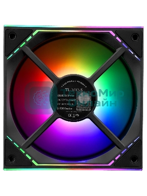 Вентилятор для корпуса Thermalright TL-M12-S (120x124x25мм, 4-pin PWM, ARGB, 47.6CFM, 23.2dBA, 1500RPM, черный)
