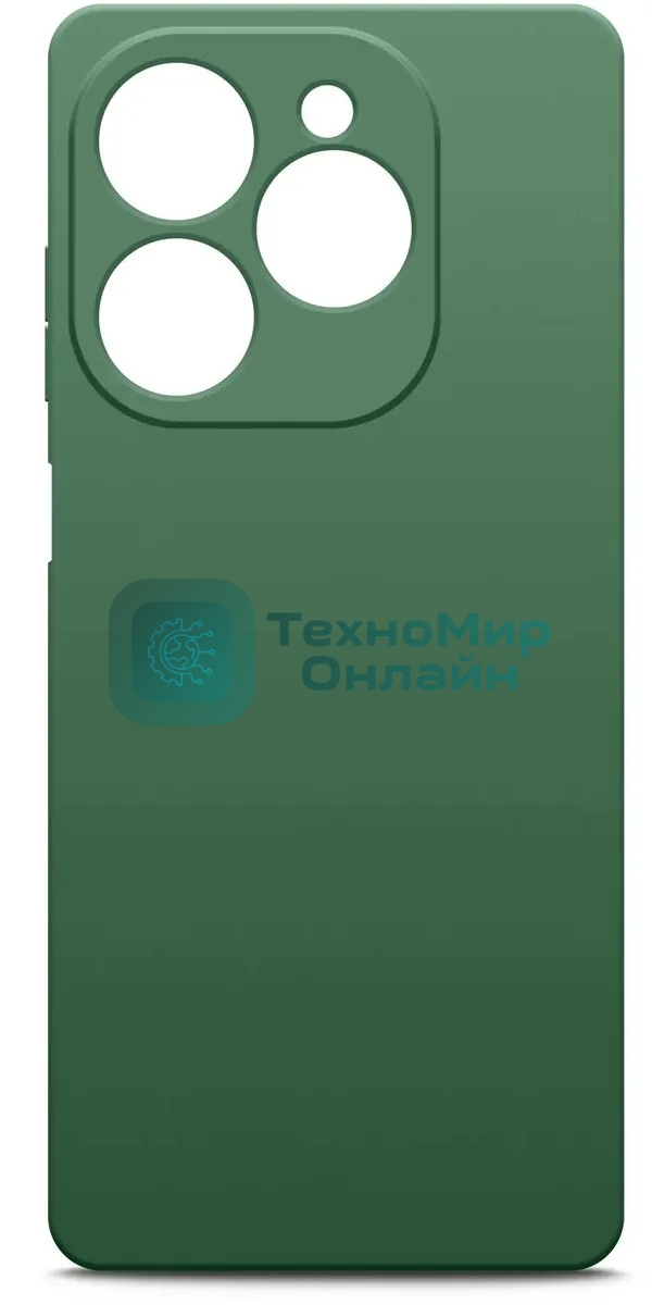 Чехол (клип-кейс) BoraSCO для Tecno Spark 20/20C/Go 2024/Pop 8 Microfiber Case зеленый опал