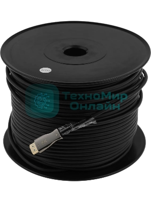 Кабель соединительный аудио-видео Premier 5-806 100.0 HDMI (m)/HDMI (m) 100м. позолоч.конт. черный