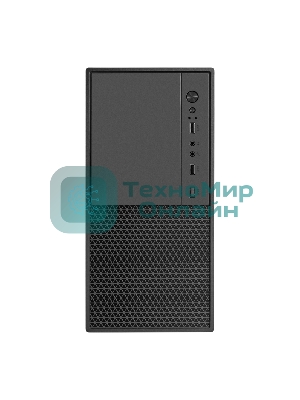 Компьютерный корпус Minitower ExeGate BAA-308M-AA500 (mATX, БП AA500 с вент. 8см, 2*USB, HD Audio, черный)