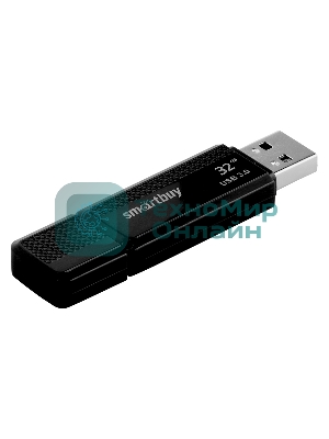 Флешка USB Smartbuy Dock black (SB32GbDK-K3), 32Gb, USB 3.0, R/W 45/12, черный