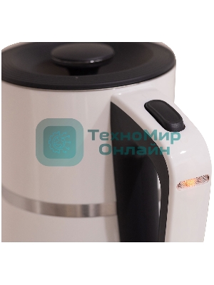 Чайник электрический Oasis K-4SPW белый+черный 1.7 л 2200 Вт