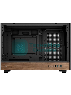 Корпус DeepCool CH260 Wood, Micro-Tower, чёрный