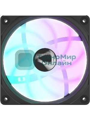 Вентилятор для корпуса Formula PA120R Reverse ARGB 120х120x25 черный 4-pin 28.8дБ (PA120R BLACK) Ret