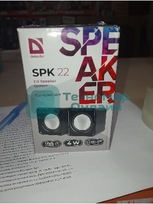 (Поврежденная упаковка) Акустическая 2.0 система DEFENDER SPK 22 Black