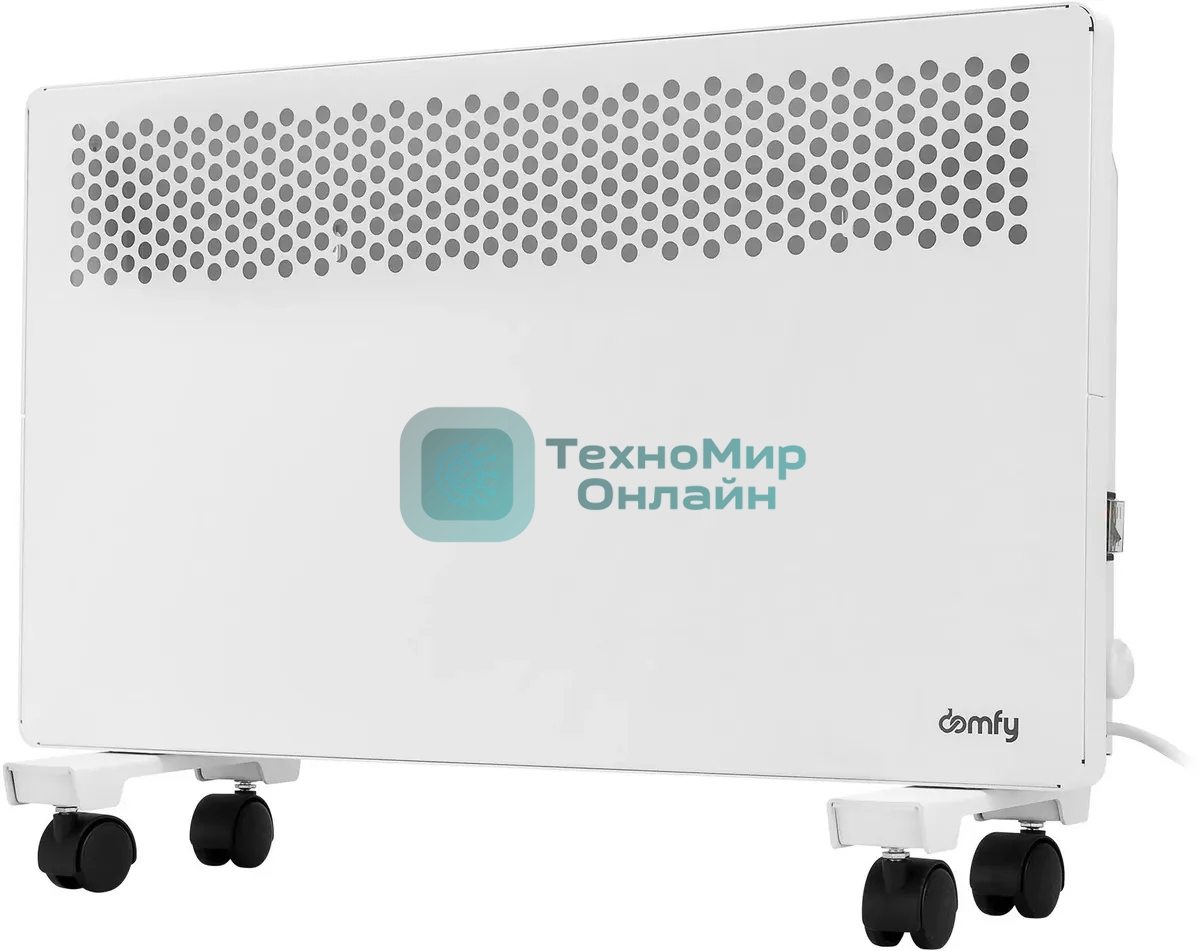 Конвектор электрический Domfy DCW-CH1020 белый, 2000 Вт, 30 м2, термостат