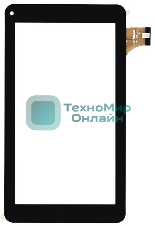 Сенсорное стекло (тачскрин) TPT-070-346 FHX, черное