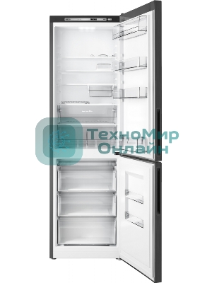 Холодильник Atlant ХМ-4624-151 черный металлик двухкамерный 228/119л морозилка снизу