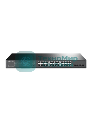 Коммутатор TP-Link TL-SG2428P JetStream гигабитный Smart коммутатор на 24 порта PoE+ и 4 SFP-слота SMB