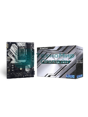 Материнская плата Biostar B760A-SILVER, LGA 1700, Intel B760, 4xDDR5, 4xSATA, 3xM.2, 1xPCIe 5.0 x16, 1xPCIe 4.0 x4, 2xPCIe x1, 1xHDMI, 1xDP, 1x 2.5Gb LAN, 5xUSB-A 3.2 Gen 2, 2xUSB-A 2.0, 1xUSB-C 3.2 Gen 2, 3x3.5 мм, 7.1, ATX