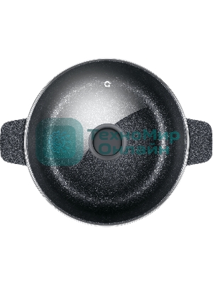 Кастрюля Maunfeld GRETA MF24GRTT01CR из литого алюминия со стеклянной крышкой, 24 см, 4 л