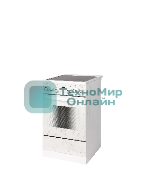 Плита электрическая Gefest ЭП Н Д 5560-03 0042 белый/мрамор, конфорок 4 электрических, духовка 55 л, 50 см x 85 см x 58.5 см