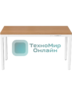 Стол компьютерный Cactus CS-ET-WWD столешница МДФ, белый дуб молочный каркас белый
