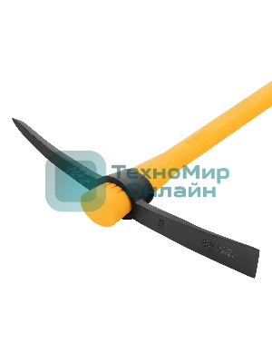 Кирка Denzel 1500 г, узкая, фиберглассовая обрезиненная рукоятка 900 мм