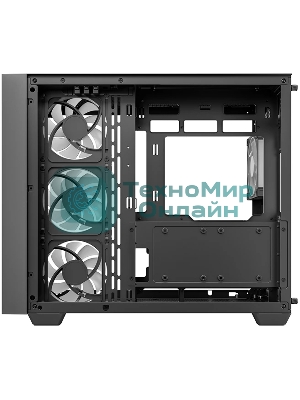 Корпус DeepCool CG530U 4F Black, Midi-Tower, чёрный, 4 x 120 мм