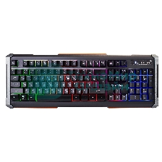 Клавиатура Oklick 717G Black Death проводная, USB Type-A, чёрный/серый