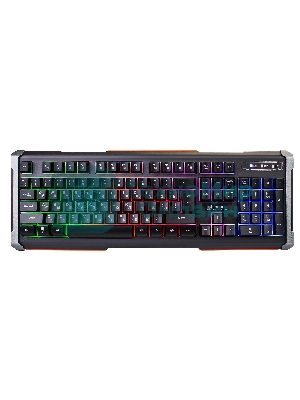 Клавиатура Oklick 717G Black Death проводная, USB Type-A, чёрный/серый