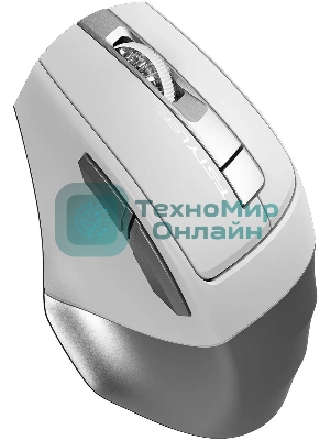 Мышь беспроводная A4Tech Fstyler FB35S белый/серый, 2000 dpi, радиоканал, Bluetooth, USB, кнопки - 5