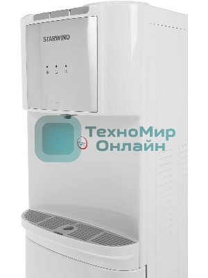 Кулер для воды Starwind SW-1115EB, верхняя загрузка, нагрев 95 °С, охлаждение 10 °С, белый