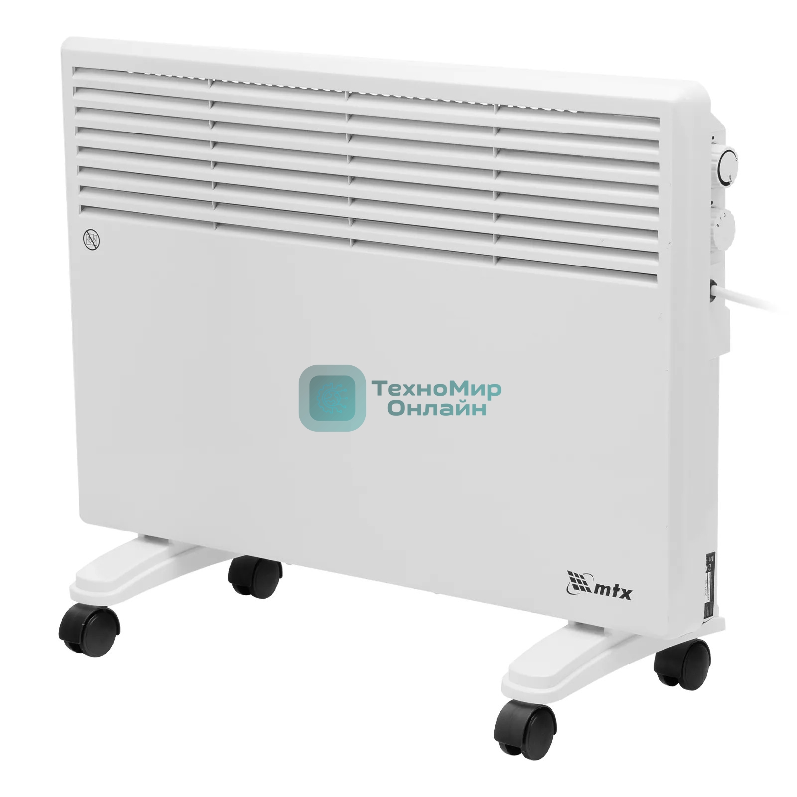 Конвектор электрический MTX CH-1500, белый, 1500 Вт, 20 м2, термостат