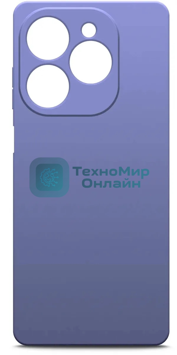 Чехол (клип-кейс) BoraSCO для Tecno Spark 20/20C/Go 2024/Pop 8 Microfiber Case лавандовый