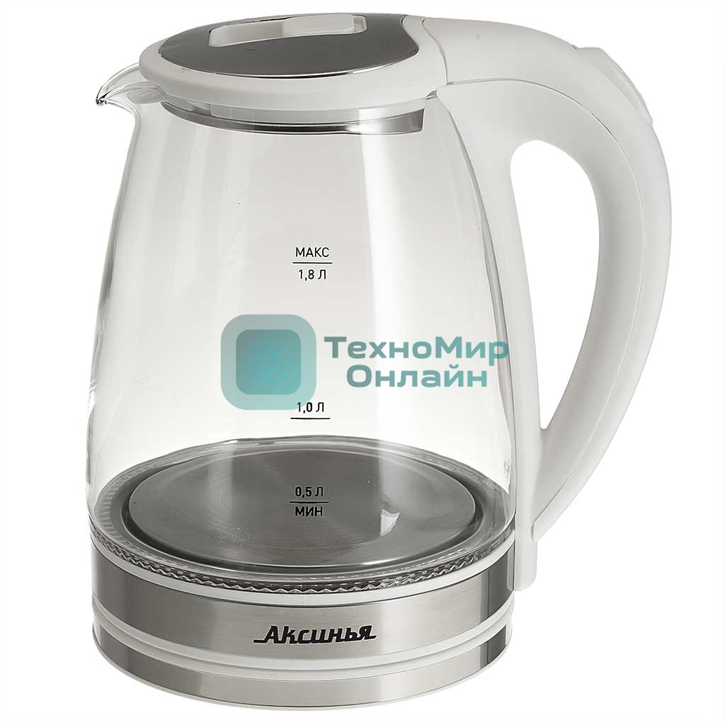 Чайник электрический АКСИНЬЯ КС-1021 белый