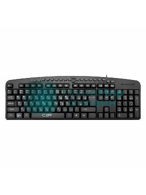 Клавиатура CBR KB-340GM проводная, USB Type-A, чёрный