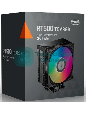 Устройство охлаждения(кулер) PcCooler RT500 TC ARGB Soc-AM5/AM4/1200/1700/1851 черный 4-pin 34.9dB Al+Cu 245W Ret (RT500TC-BKAWYX-GL)