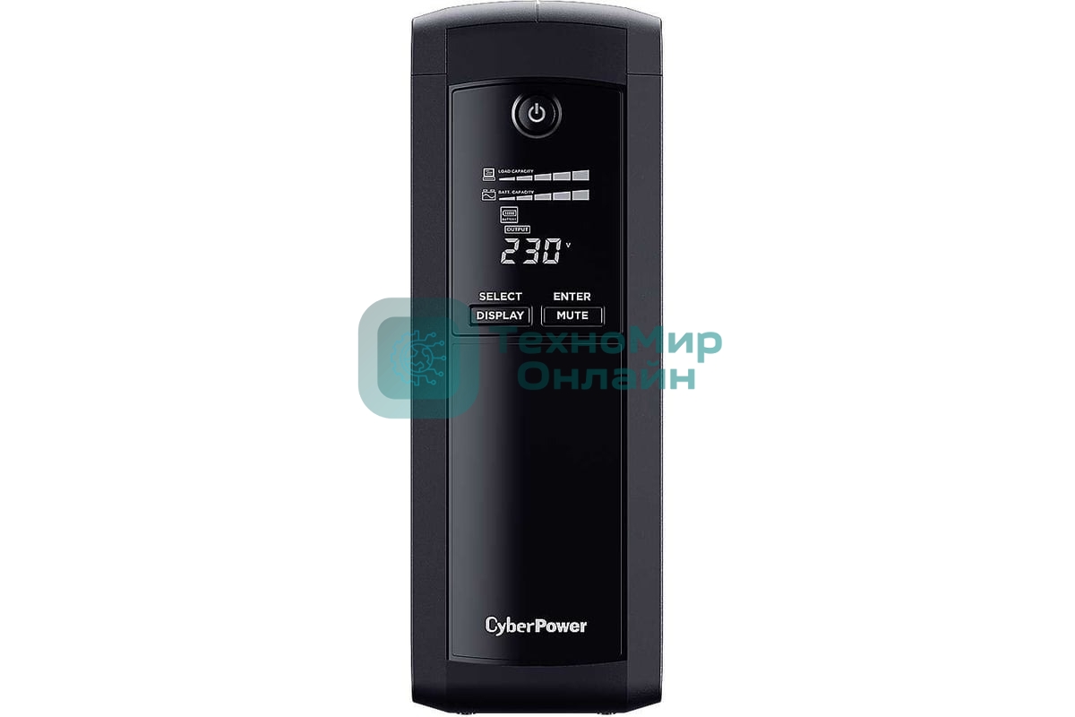 Источник бесперебойного питания CyberPower VP1200EILCD/1200 ВА/720 Вт/USB/RS-232/RJ-11/RJ-45/8xIEC 320 C13 (компьютерный)