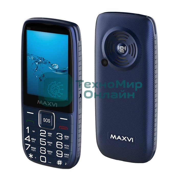 Мобильный телефон Maxvi B32 синий