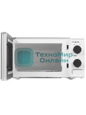 Микроволновая печь Hyundai HYM-M2041 белый, 20 л, 700 Вт, переключатели - поворотный механизм