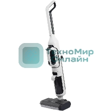 Пылесос вертикальный моющий Haier HWND Q1 белый/черный, питание от аккумулятора, 150 Вт, уборка сухая/влажная, пылесборник 0.4 л