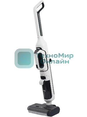 Пылесос вертикальный моющий Haier HWND Q1 белый/черный, питание от аккумулятора, 150 Вт, уборка сухая/влажная, пылесборник 0.4 л