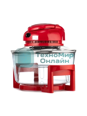 Аэрогриль Centek Ct-1456 красный, 1400 Вт, 12 л, механическое управление, 0 программ