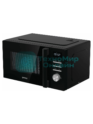 Микроволновая печь Gorenje MO20A4BH черный, 20 л, 800 Вт, переключатели - кнопки, поворотный механизм