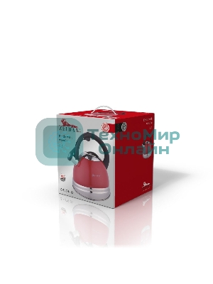 Чайник со свистком Zeidan Z-4279-02 3 л, красный