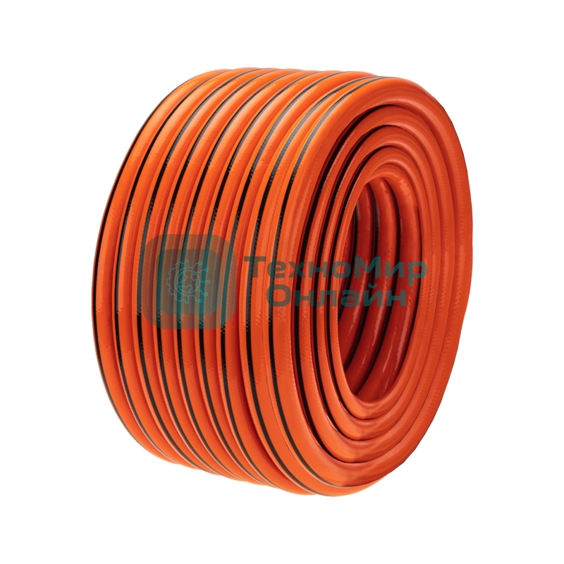 Шланг поливочный ПВХ 3-х слойный армированный 3/4дюйм 50м Профи Плюс ЧЕТЫРЕ СЕЗОНА 62-0230-1