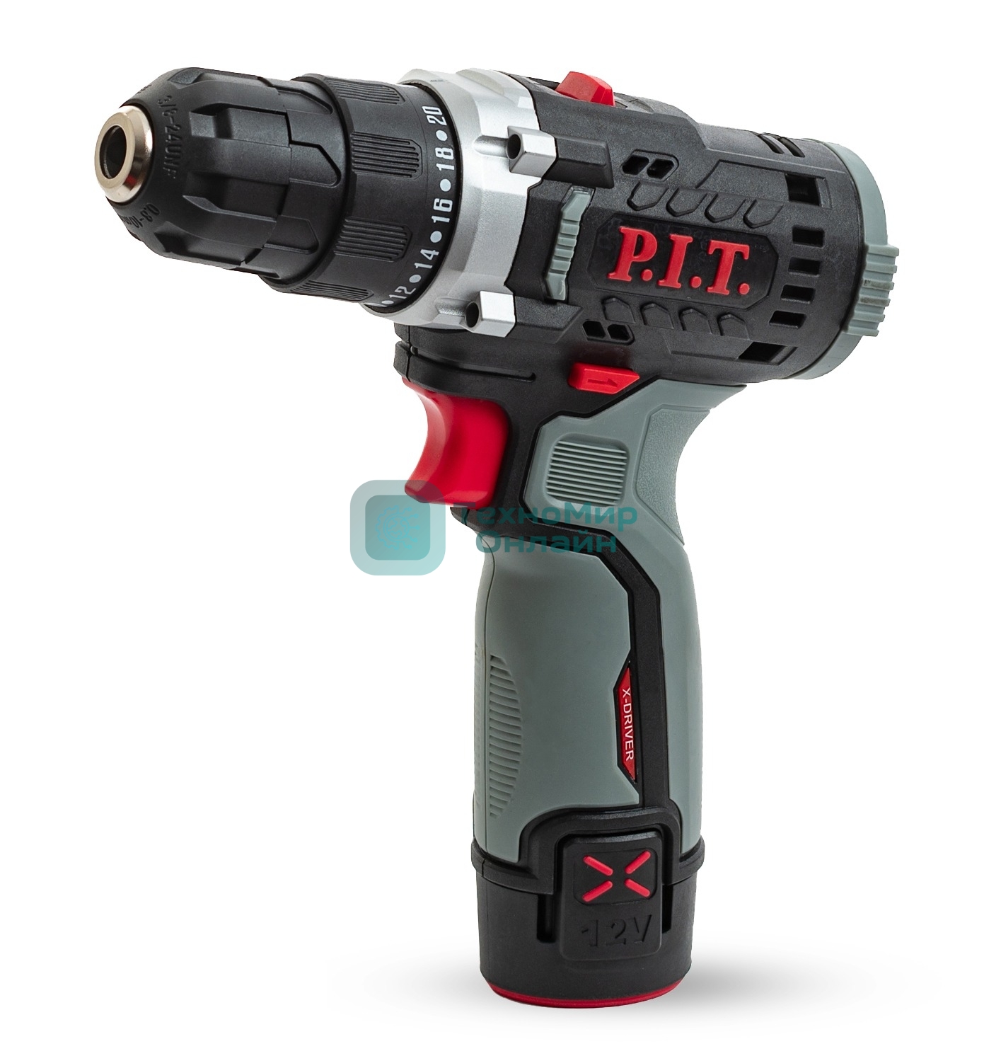 Дрель P.I.T. PBM12K-10A/2 X-DRIVER патрон:быстрозажимной реверс (PBM12K-10A/2)