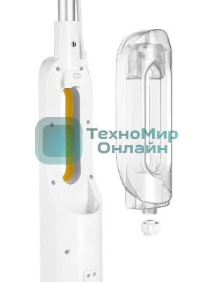 Швабра паровая Kitfort КТ-1048-1 белый/желтый