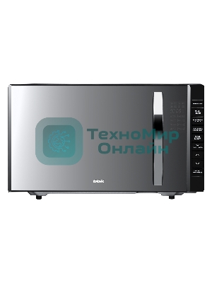 Микроволновая печь BBK 23MWG-850T/B-M черный, 23 л, 800 Вт, переключатели - кнопки