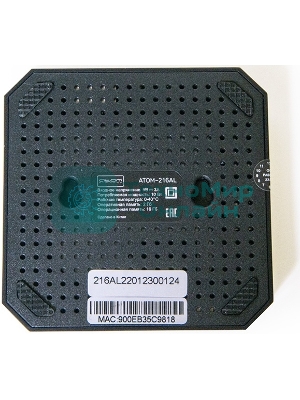 Приставка Смарт ТВ ATOM-216AL (Android TV Box), Allwinner H313, 2/16Gb, АTOMevolution