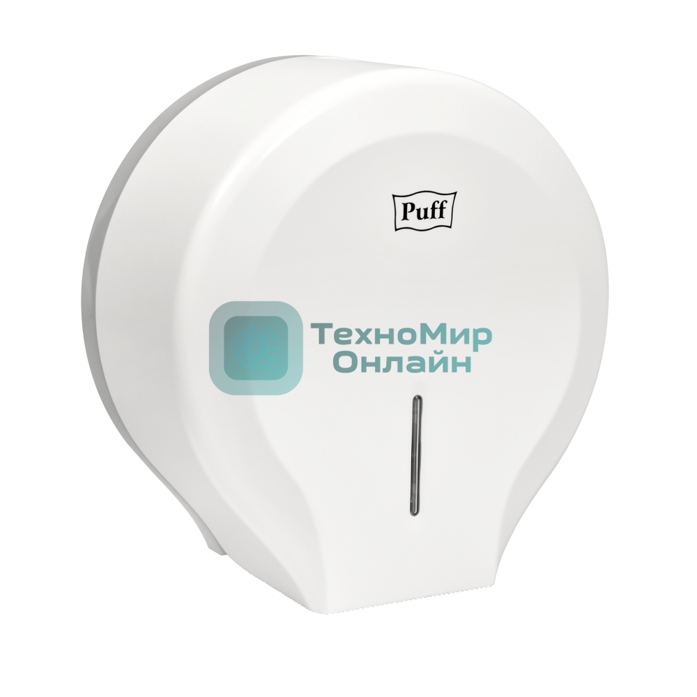 Диспенсер туалетной бумаги Рuff-7130 белый, с замком, ABS-пластик